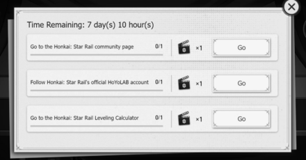 Honkai Star Rail - Do Missions for More Photoshoots
