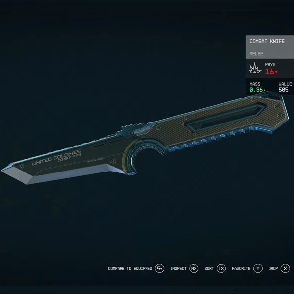 Combat Knife - How to Get and Stats Overview | Starfield｜Game8
