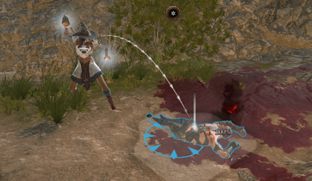 Baldurs Gate 3 BG3 - Throwing Potion to Heal Allies