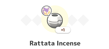 Pokemon Sleep - Rattata Incense