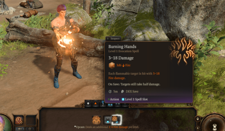 Baldurs Gate 3 BG3 - Clicking on Spells to Use