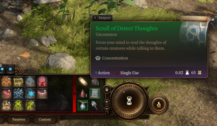 Baldurs Gate 3 BG3 - Using Spells from Scrolls