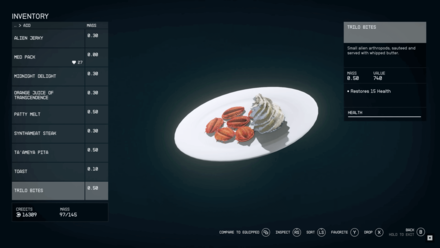 food and beverage research project Starfield - Food and Drinks