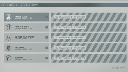 Starfield - Pharmacology Research