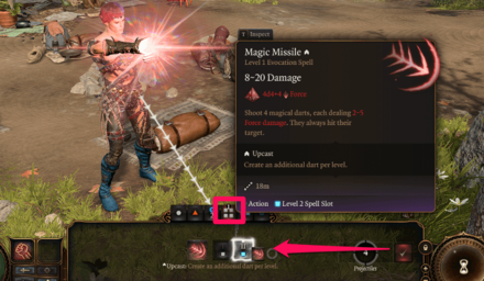 Baldurs Gate 3 BG3 - How to Upcast