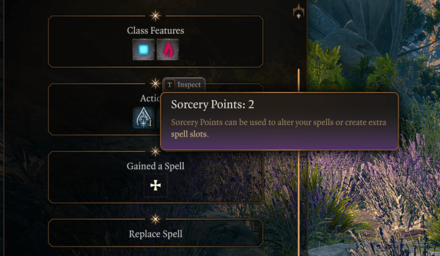 Baldurs Gate 3 BG3 - Sorcery Points
