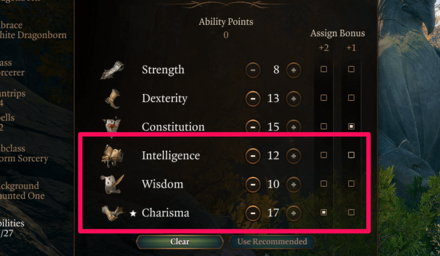 Baldurs Gate 3 BG3 - Spellcasting Ability Scores