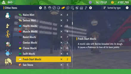 Pokemon Scarlet Fresh Start Mochi