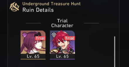 Honkai Star Rail - Ruin Trial Characters
