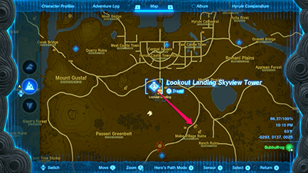 TOTK - How to Get to Ranch Ruins Cave.png