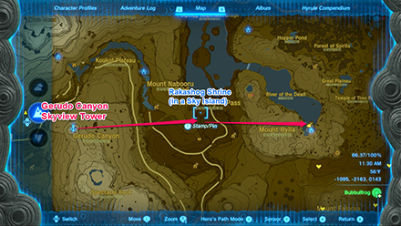 TOTK - How to Get to River of the Dead Waterfall Cave