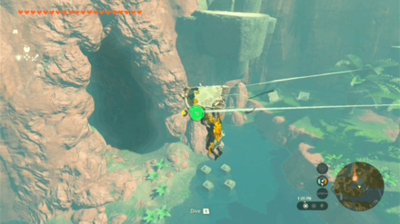 TOTK - Rodai Lakefront Tunnel Cave Entrance