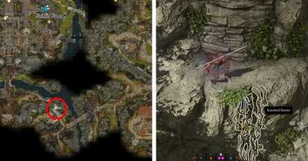 Vines Map Location - Baldur