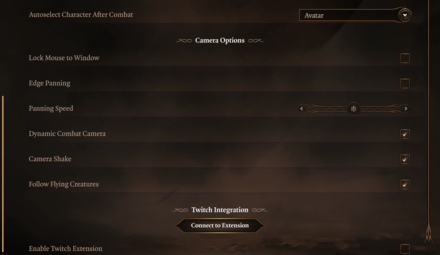Baldurs Gate 3 BG3 - Camera Options Full Release