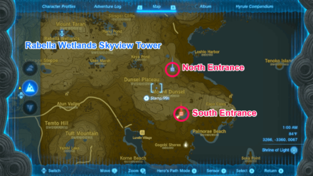 TOTK - Mount Dunsel Cave Entrances