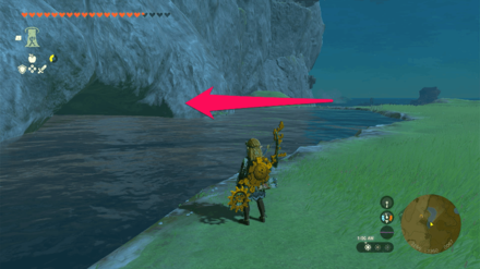 TOTK - Mount Dunsel Cave South Entrance