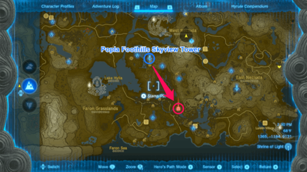 TOTK - Sarjon Woods Cave Route