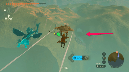 TOTK - Cora Lake Cave Lake Hylia Entrance