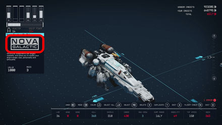 Starfield - Ship Manufacturer Sample