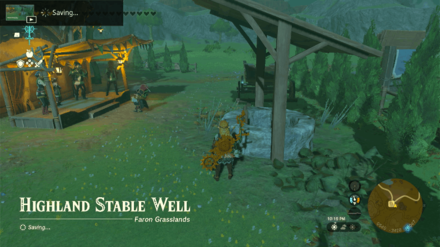 TOTK - Highland Stable Well Komo Shoreline Cave Entrance