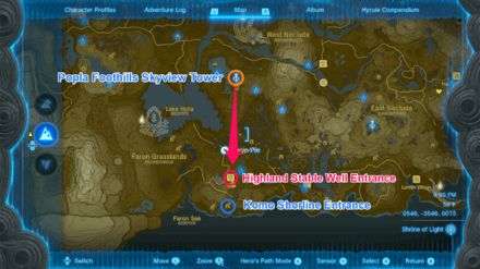 TOTK - Komo Shoreline Cave Entrances