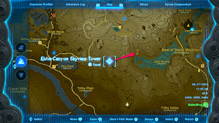 TOTK - How to Get to Lake Ferona Cave