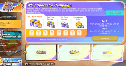 Pokemon UNITE - Spectator Campaign Event Preview