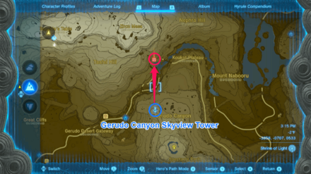 TOTK - Taafei Hill Cave Route