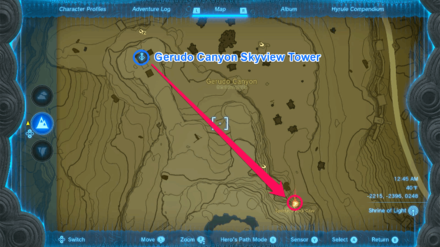 TOTK - Spectacle Rock Cave Route