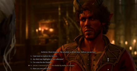 Baldurs Gate 3 - Skill Check for the Archivist