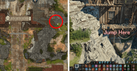 Baldurs Gate 3 - Jump Location to Enter South Span of Wyrms Crossing