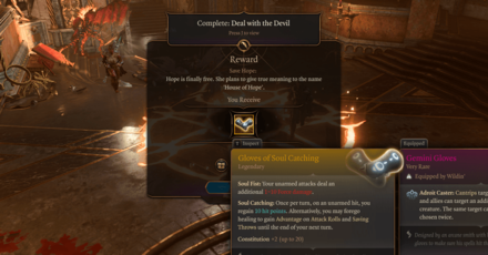 Baldurs Gate 3 - Gloves of Soul Catching Reward