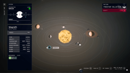 Starfield - Galaxy Map UI