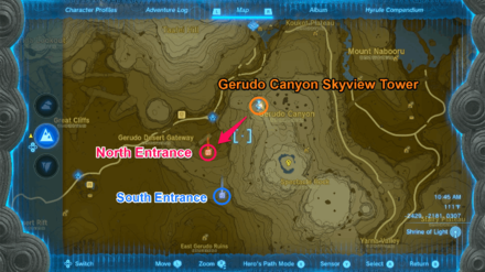TOTK - Gerudo Canyon Mine Entrances