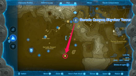 TOTK - South Gerudo Cave Route