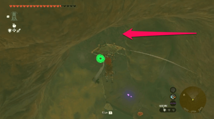 TOTK - South Gerudo Cave Bubbulfrog Locaiton