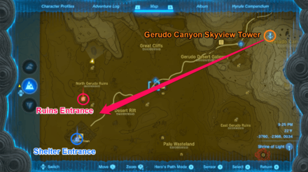 TOTK - Valley of the Silent Statues Route