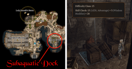 Baldurs Gate 3 - Subaquatic Dock Location