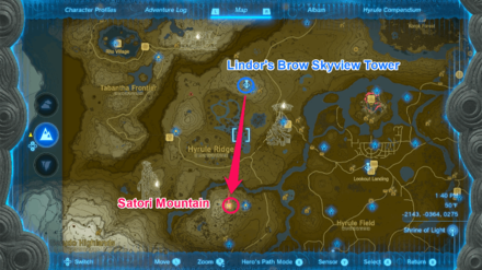 TOTK - Satori Mountain Cave Route