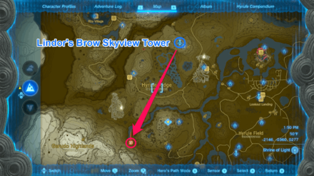 TOTK - Tamio River Downstream Cave Route