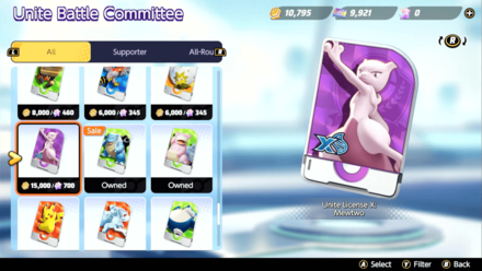 Pokemon UNITE - Mewtwo X Price and Cost