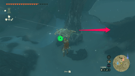 TOTK - Pikida Stonegrove Northwest Cave South Entrance