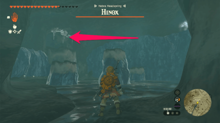 TOTK - Hebra Headspring Cave Bubbulfrog Location