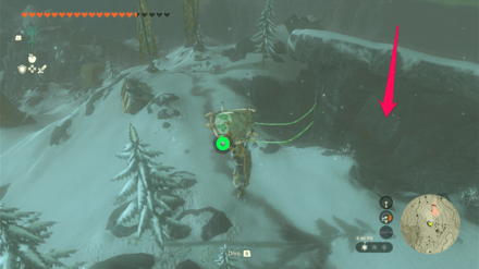 TOTK - Hebra Mountains Northwest Cave Entrance