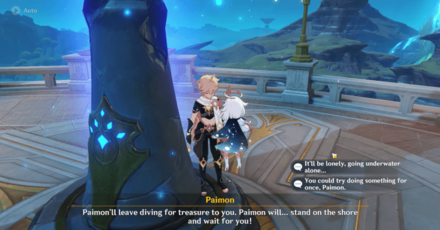 Genshin - Diving Unlock from the Statue of the Seven