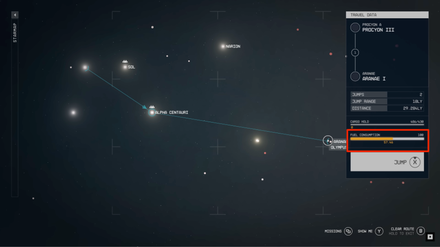 Starfield - Fuel Consumption While Jumping