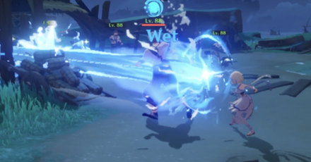 Genshin - Hydro Traveler Tap Skill