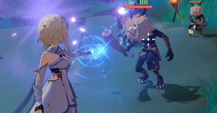 Genshin - Hydro Traveler Hold Skill