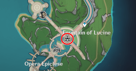 Genshin - Fountain of Lucine Location