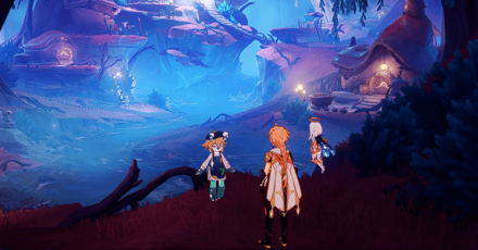 Genshin Impact A Brush of Seafoam and Crimson Walkthrough - Talk to Mamere